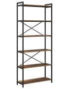 vidaXL Regál na knihy 80 x 30 x 1895 cm Kompozitné drevo Staré drevo