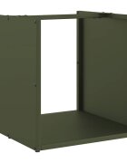 vidaXL Regál na krbové drevo 40x40x40 cm za studena lisovaná oceľ