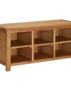 vidaXL Regál na topánky 90x37x45 cm dubový masív