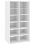 vidaXL Regál na topánky biely 54x34x1005 cm kompozitné drevo