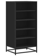 vidaXL Regál na topánky čierna 48x38x975 cm spracované drevo