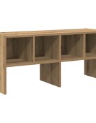 vidaXL Regál na topánky stohovateľné dub artisan 895x30x40 cm