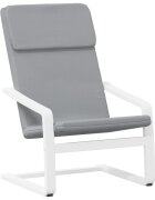 vidaXL Relaxačné kreslo bledosivé látkové
