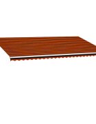 vidaXL Ručne zaťahovacia markíza oranžová a hnedá 600x300 cm