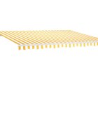 vidaXL Ručne zaťahovacia markíza s LED 400x300 cm žltá a biela