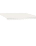 vidaXL Ručne zaťahovacia markíza s LED 450x300 cm krémová