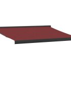 vidaXL Ručne zaťahovacia markíza vínová 350x250 cm