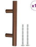 vidaXL Rukoväte na skrinku 10 ks bronzové 64 mm nehrdzavejúca oceľ