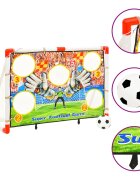 vidaXL Sada detských futbalových bránok so stenou 120x51x775 cm