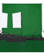 vidaXL Sada do fotoštúdia so svetlami a pozadím