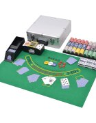 vidaXL Sada na poker/blackjack so 600 ks žetónov hliníková