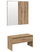 vidaXL Sada nábytku do predsiene Artisan Oak Engineered Wood