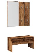 vidaXL Sada nábytku do predsiene Old Wood Engineered Wood
