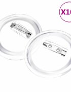 vidaXL Sada odznakov so špendlíkmi 100 sád akrylová 44 mm