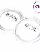 vidaXL Sada odznakov so špendlíkmi 100 sád akrylová 58 mm