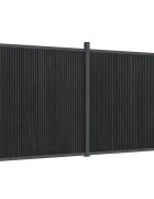 vidaXL Sada plotových panelov sivá 353x186 cm WPC