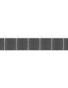 vidaXL Sada plotových panelov WPC 1218x186 cm čierna