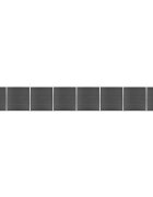 vidaXL Sada plotových panelov WPC 1391x186 cm čierna