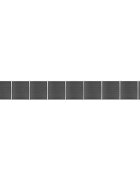 vidaXL Sada plotových panelov WPC 1657x(105-186) cm čierna