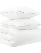 vidaXL Sada prikrývok 3 ks 260 x 240 cm Celoročne Bambus Biela
