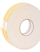 vidaXL Samolepiaca penová páska 2 ks Biela 15mm x 10m CR Pena