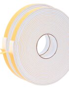 vidaXL Samolepiaca penová páska 2 ks Biela 20mm x 10m CR Pena