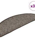 vidaXL Samolepiace nášľapy na schody sisalové 30 ks 65x21x4 cm