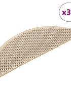 vidaXL Samolepiace nášľapy na schody vzhľad sisalu 30 ks 56x17x3 cm