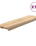 vidaXL Schodiskové stupne 12 ks 100x30x2 cm neošetrený dubový masív
