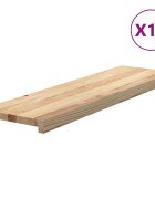 vidaXL Schodiskové stupne 12 ks 90x25x2 cm neošetrený dubový masív