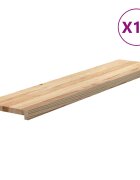 vidaXL Schodiskové stupne 16 ks 120x25x2 cm neošetrený dubový masív