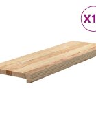 vidaXL Schodiskové stupne 16 ks 80x30x2 cm neošetrený dubový masív