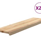 vidaXL Schodiskové stupne 20 ks 100x25x2 cm neošetrený dubový masív