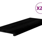 vidaXL Schodiskové stupne 20 ks hnedočierná 70x25x2 cm dubový masív