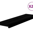 vidaXL Schodiskové stupne 20 ks hnedočierná 90x30x2 cm dubový masív