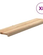vidaXL Schodiskové stupne 8 ks 120x25x2 cm neošetrený dubový masív