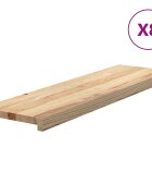 vidaXL Schodiskové stupne 8 ks 90x30x2 cm neošetrený dubový masív