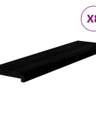 vidaXL Schodiskové stupne 8 ks hnedočierná 100x25x2 cm dubový masív
