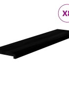 vidaXL Schodiskové stupne 8 ks hnedočierná 110x30x2 cm dubový masív