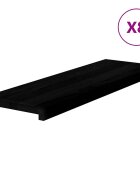 vidaXL Schodiskové stupne 8 ks hnedočierná 80x30x2 cm dubový masív