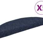 vidaXL Schodové rohože samolepiace 5 ks 65x21x4 cm modré polkruhové veľké