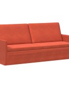vidaXL Sedačka pre 3 Červenooranžová 190 x 81 x 82 cm