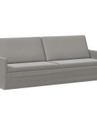 vidaXL Sedačka pre 3 Svetlosivá 220 x 81 x 82 cm Zamat