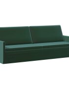 vidaXL Sedačka pre 3 Tmavozelená 220 x 81 x 82 cm Zamat