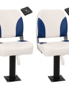 vidaXL Sedadlá do člna 2 ks s podstavcom otočné o 360°