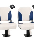 vidaXL Sedadlá do člna 2 ks s podstavcom otočné o 360°