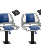 vidaXL Sedadlá do člna 2 ks s podstavcom otočné o 360°