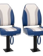 vidaXL Sedadlá do člna 2 ks s podstavcom otočné o 360°