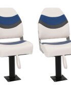 vidaXL Sedadlá do člna 2 ks s podstavcom otočné o 360°