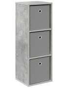 vidaXL Servírovacia skriňa Betónová šedá 305 x 27 x 845 cm